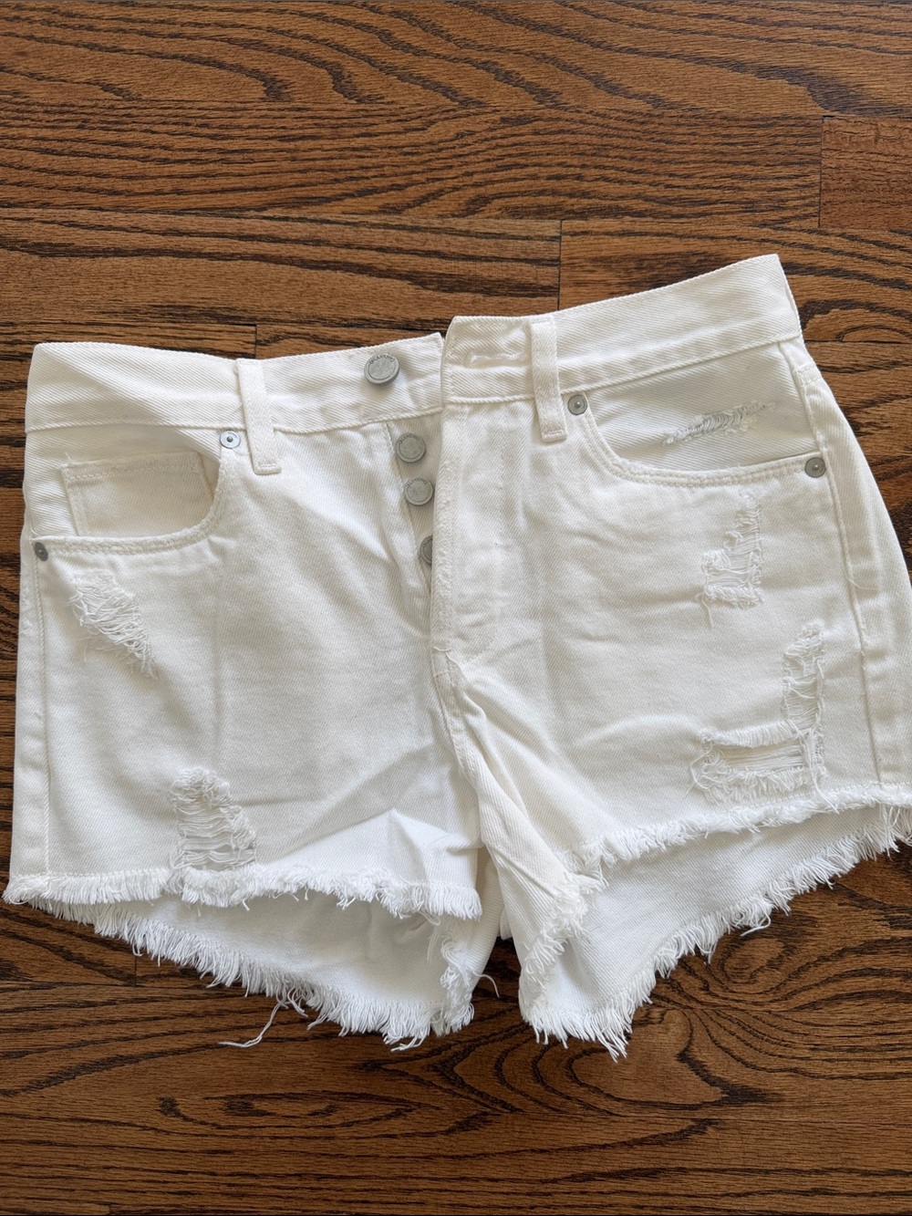 Blank NYC White Denim Shorts Size 26